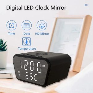 Смарт будилник с LED HD огледален дисплей